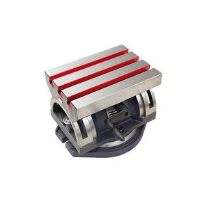 WTS Series Dual-axis Rotary & Tilting T-slot Worktable (360° Base Rotation + ±45° Vertical Tilting Precision Fixture)