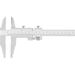 H-249 Heavy Duty Vernier Caliper Carbide Measuring Faces, Fine Adjustment, 0.02mm Precision Hoshing