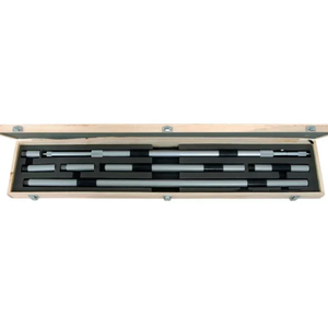 Professional H-302 heavy-duty large range inside micrometer set for 1000-3000mm internal measurements, featuring thick Φ28mm steel extension rods, carbide measuring faces, and 0.01mm precision for large-scale industrial bore inspection.