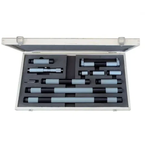 Professional H-312 precision inside micrometer set covering 150-2100mm, featuring modular Φ22mm steel extension rods, a precision calibration ring, and optional carbide measuring faces for accurate large internal diameter measurements.