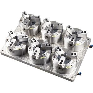 PL Series Multi-Station 3-Jaw Vertical Pneumatic Power Chuck